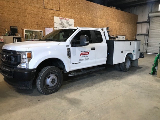 A Well Industries truck used for well drilling and electrical services. Chico & North State well drilling pump & electric